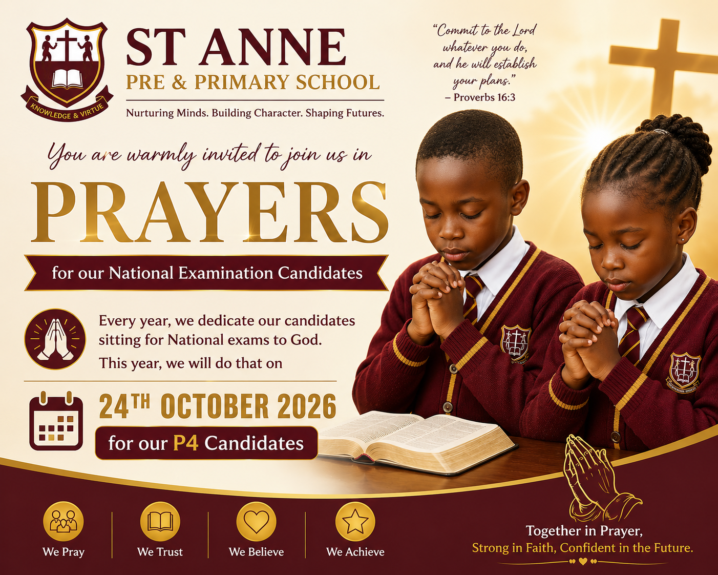 Prayer Day for P4 Candidates